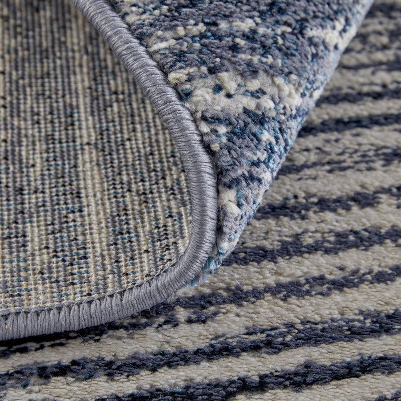 Striped Indoor Rug, Rectangle 1'8" x 2'10"