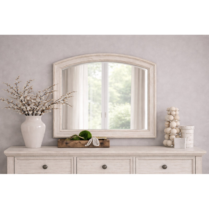 Miroir d'appoint LeilaRay , Blanc antique