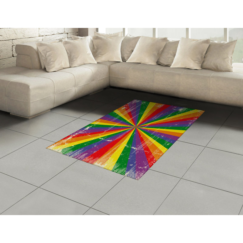 Tapis décoratif Pride, Rectangle— 4 pi x 5 pi 8 po