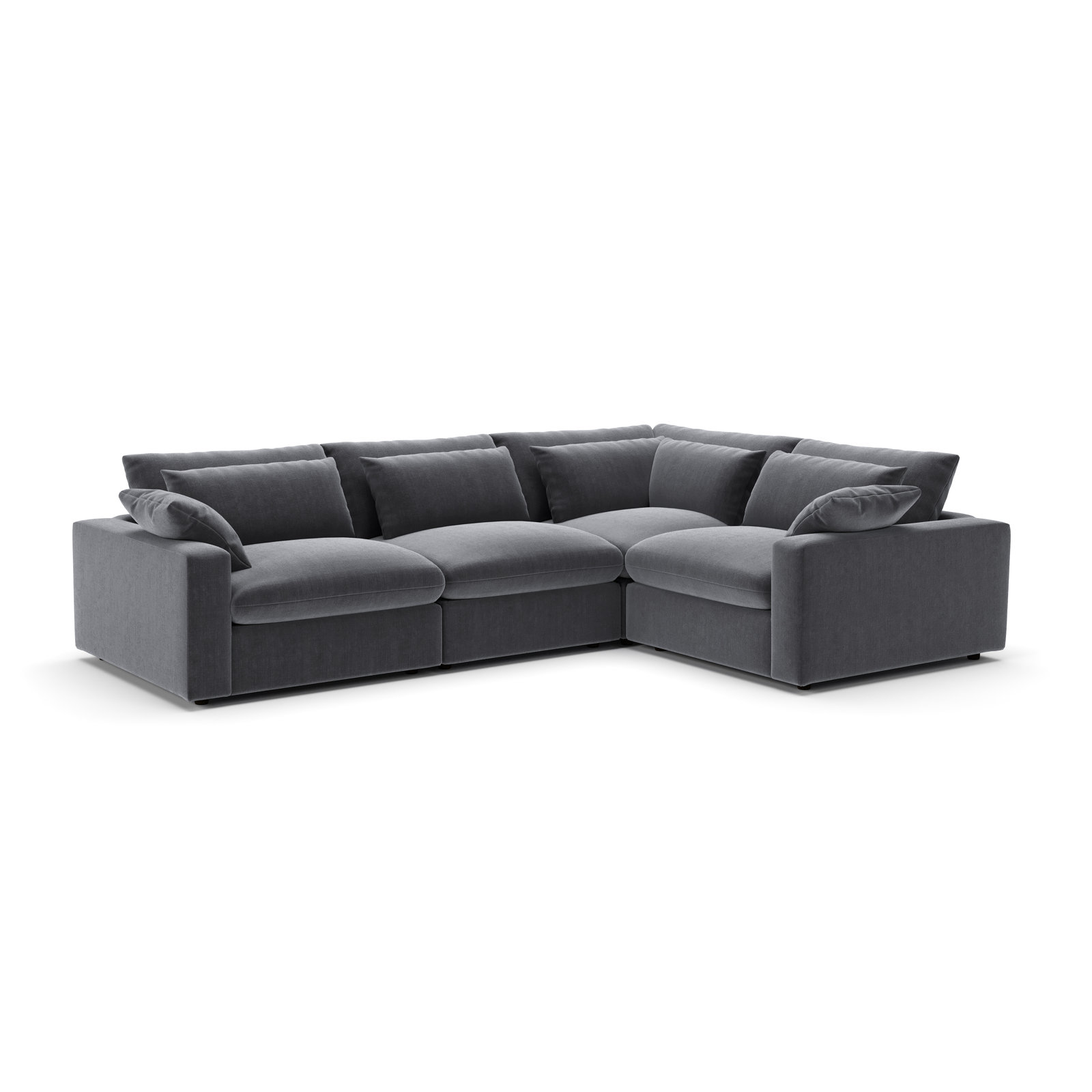 Remy Sectional, Andrew Slate Performance Chenille