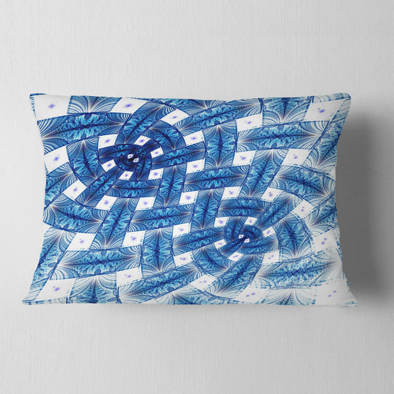 Grand coussin en fleur symétrique floral