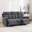 Ensemble de salon inclinable manuel 2 pièces en chenille raffinée-209188824
