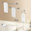 Ensemble de quincaillerie de salle de bain en aluminium 6 pièces gris pistolet