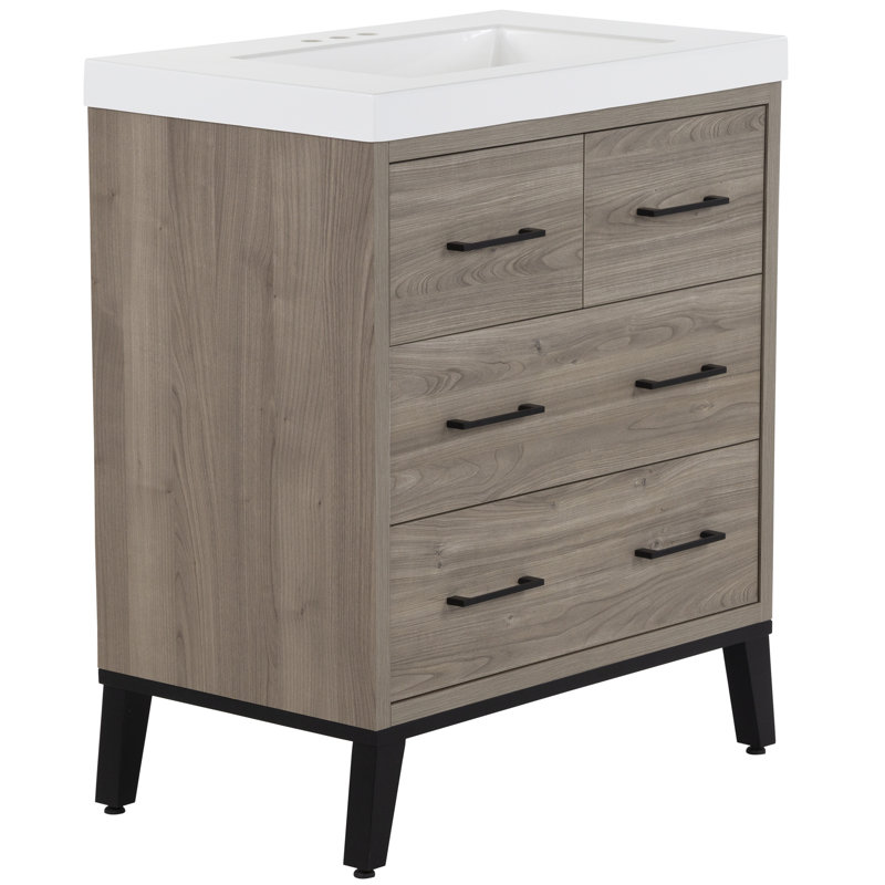 Clarinda 30.5" Single Bathroom Vanity Set, Forest Elm