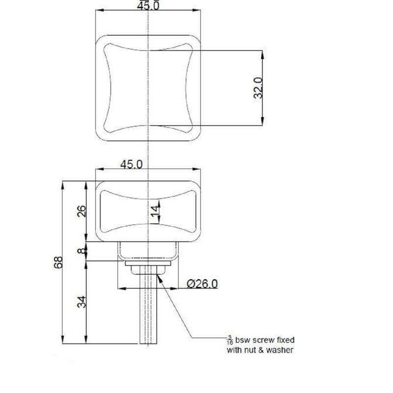 Square Knob