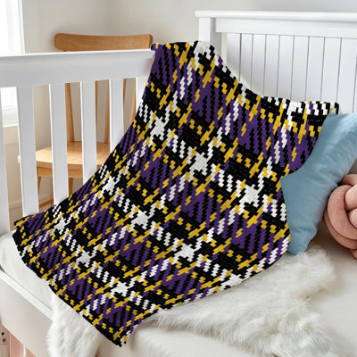 Jeté en molleton noir ultra doux en flanelle, motif bûcheron à imprimé tendance