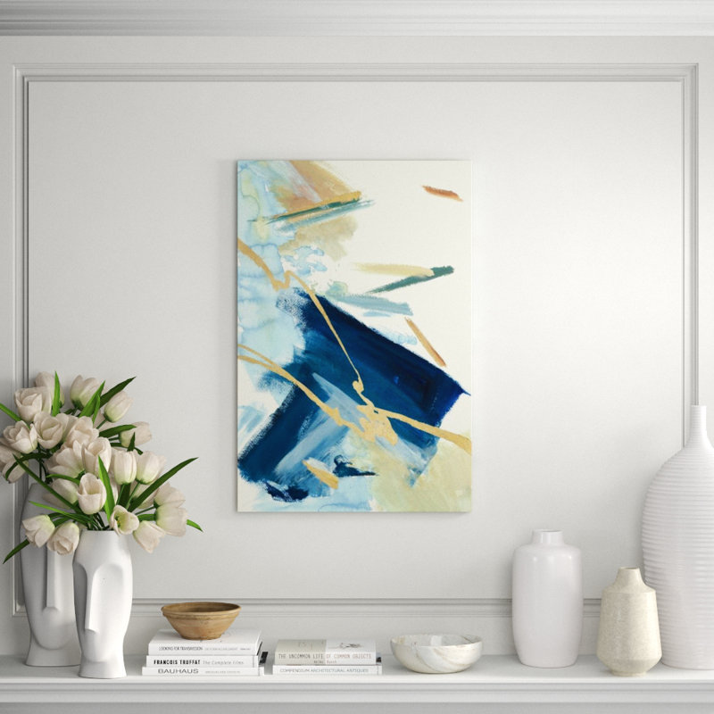 Ocean Glows Painting by Sara Brown, Glass Coat, 60" H x 40" W x 1.5" D