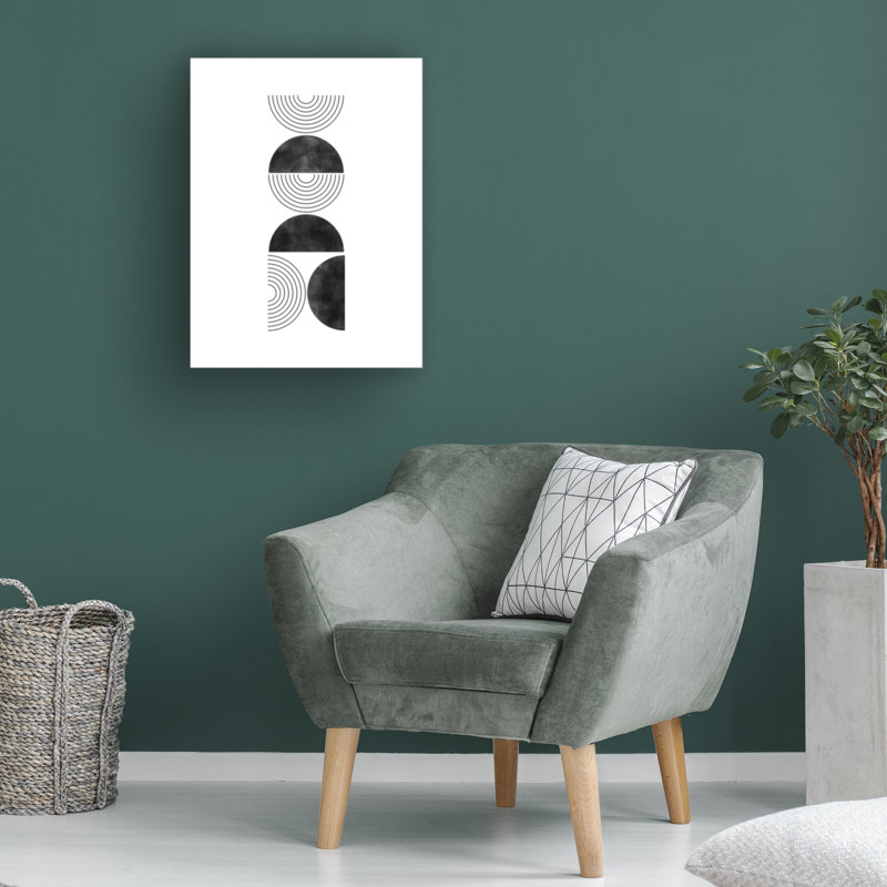 Œuvre d'art sur toile noire Elena Ristova, H 14 po x l 19 po