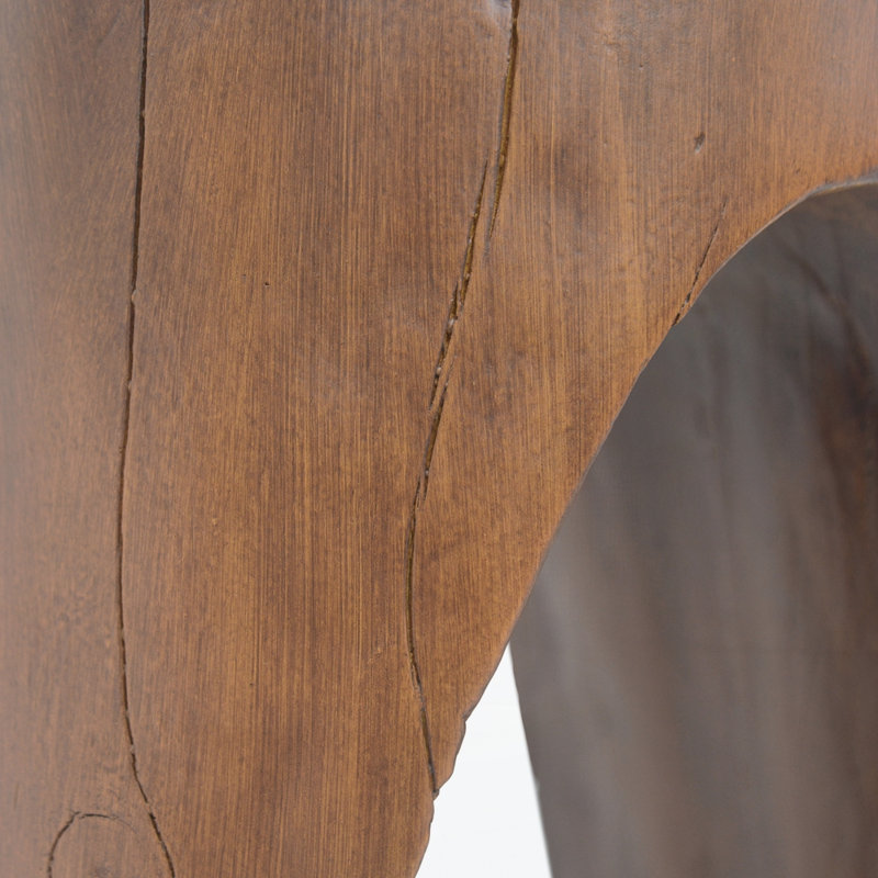 Outdoor Side Table, Antique Brown