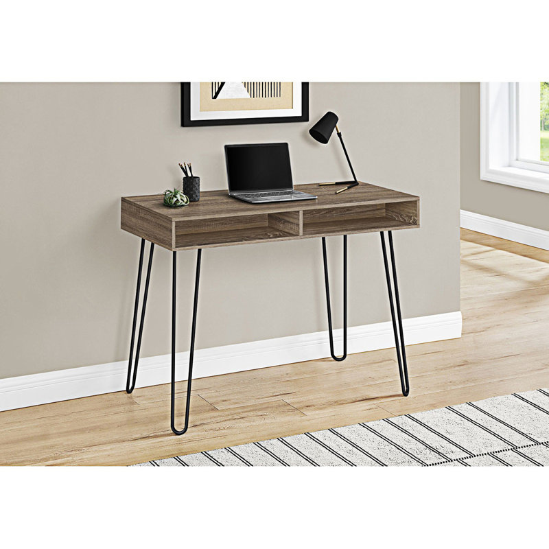 Bureau d'écriture, bureau d'ordinateur, Taupe / Noir