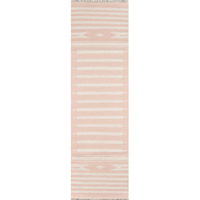 Thompson Wool Area Rug in Pink