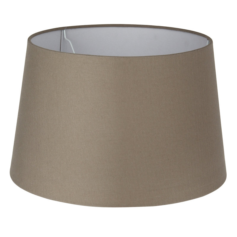 Lorin Cotton Empire Lamp Shade, Taupe, 22cm H x 29cm W x 35cm D