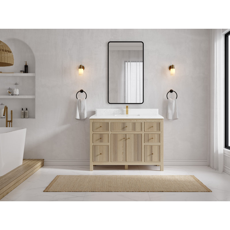 48'' Single Bathroom Vanity with Quartz Top, Empira