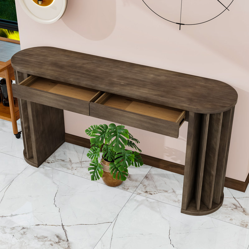 Console en bois U_Style, Naturel