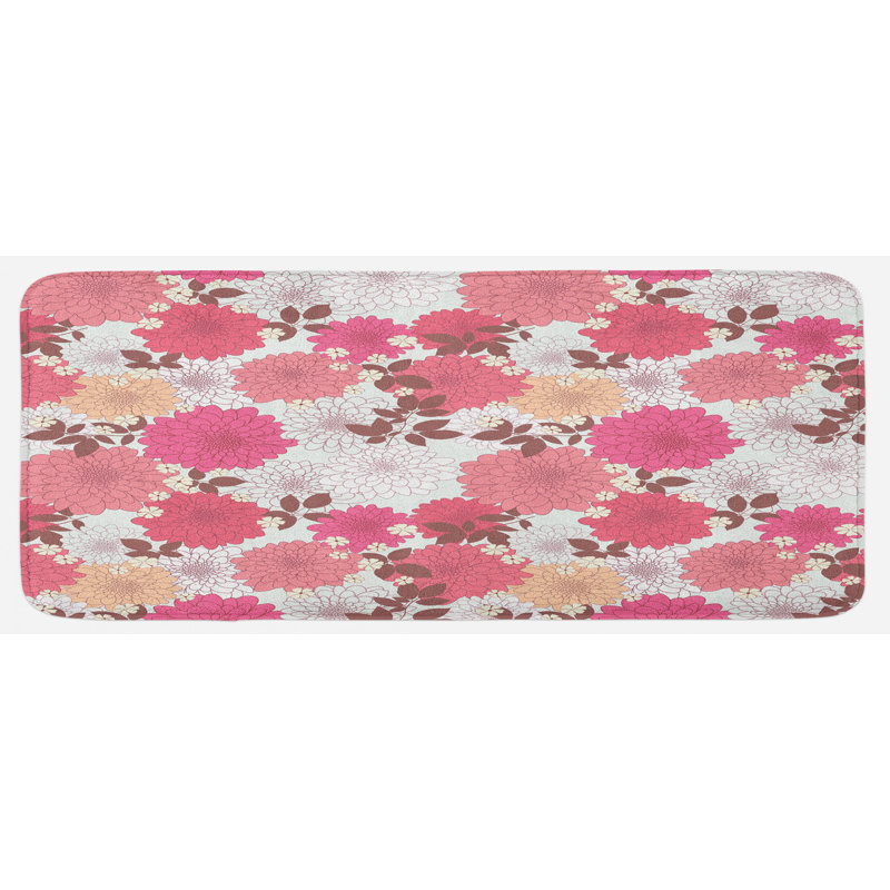 Tapis de cuisine dahlia