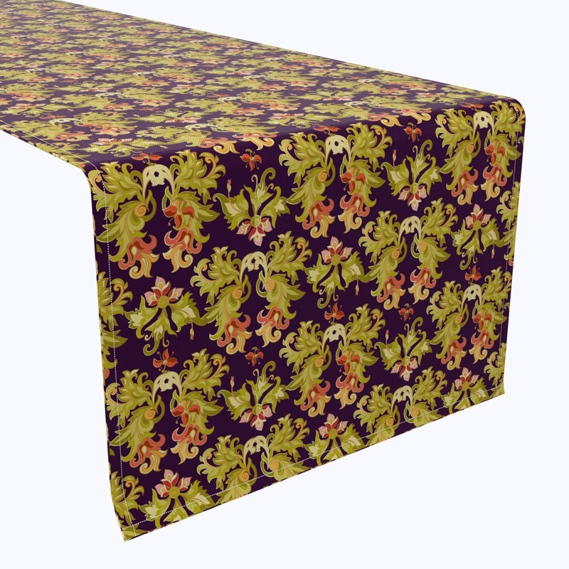 Floral 16 Cotton Table Runners, 90" x 16"