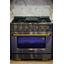 KUCHT Gemstone Professional 36 in. 5.2 cu. ft. Natural Gas Range with Sealed Burners and Convection Oven in Titanium Stainless Steel-1200474327