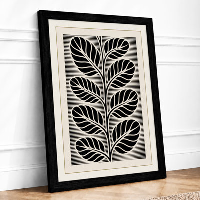 Linear Study Botanical - Framed Print