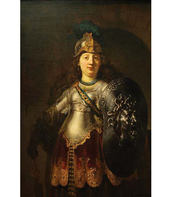 Bellona par rembrandt van rijn-impression