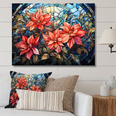 Vitrail poinsettia II - impression