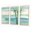 Peaceful Dusk II Tropical - ensemble d'art mural sur toile tropical encadré de 3-1390418094-1390418089