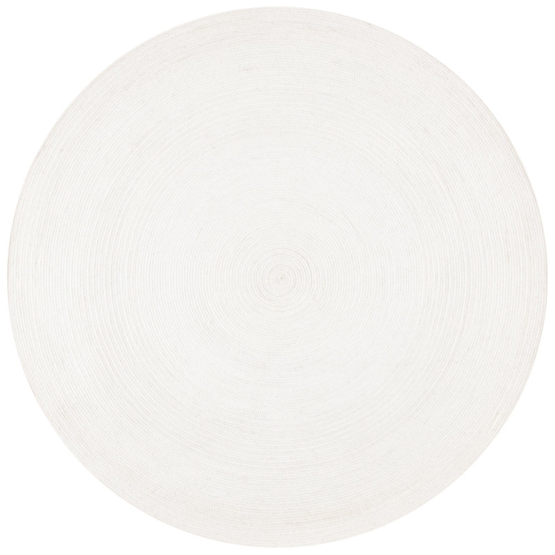 Conn Hand Woven 0.6 Wool, 0.4 Cotton Solid Color Rug, Round 7'