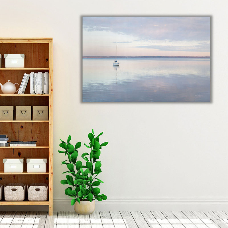 Voilier dans la baie de Bellingham I - reproduction d'art sur toile, H 24 po x l 36 po