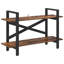 64cm H x 100cm W Steel Etagere Bookcase-1352175065
