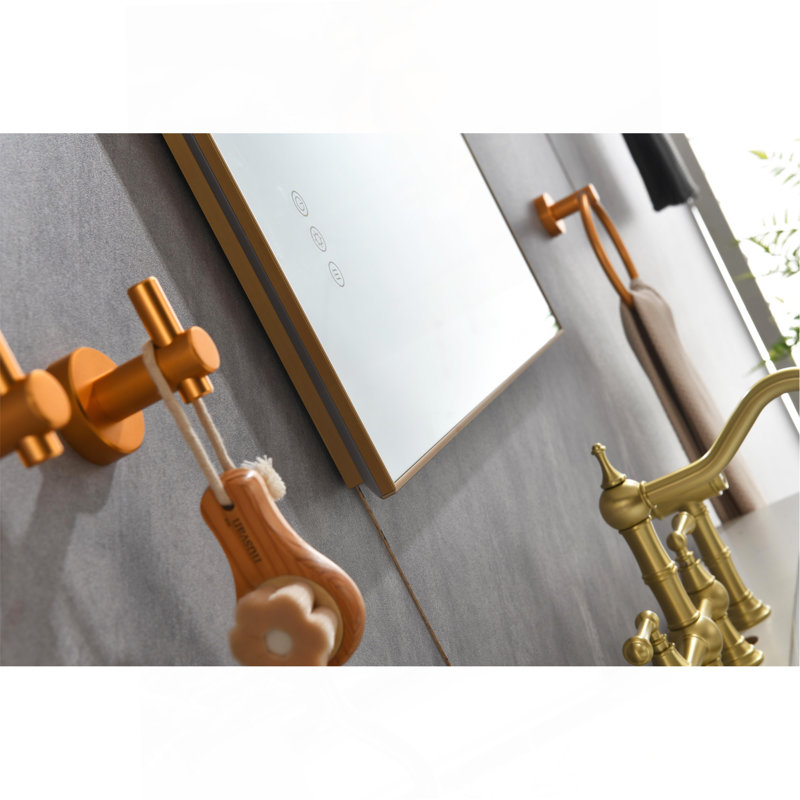 Multi-Functional Bathroom LED Mirror With Smart Touch Buttons And Rapid Defogging
