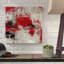 «Stone Gardens III Red» par Silvia Vassileva, art mural sur toile-32125486
