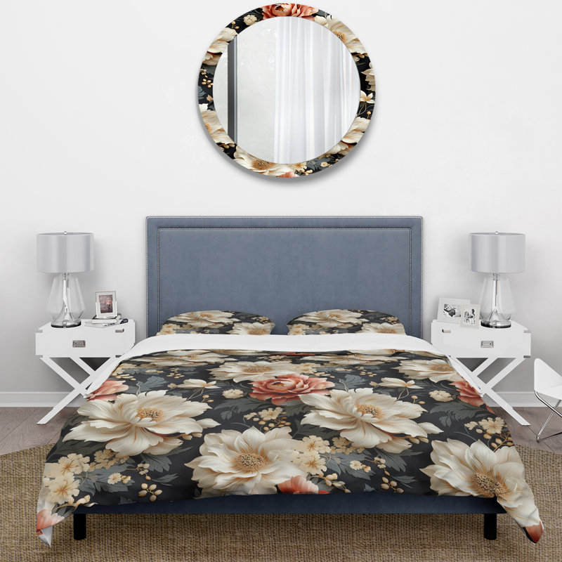 Ensemble de housse de couette Victorian, Housse de couette pour très grand lit et 2 très
