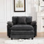 Chaise d'appoint rembourrée avec coussins Abigail