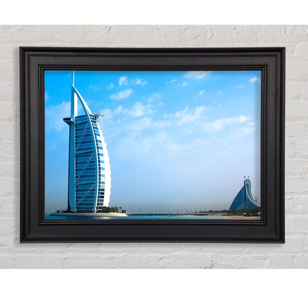 Burj Al Arab Dubai Im Morgenhimmel Gerahmter Druck