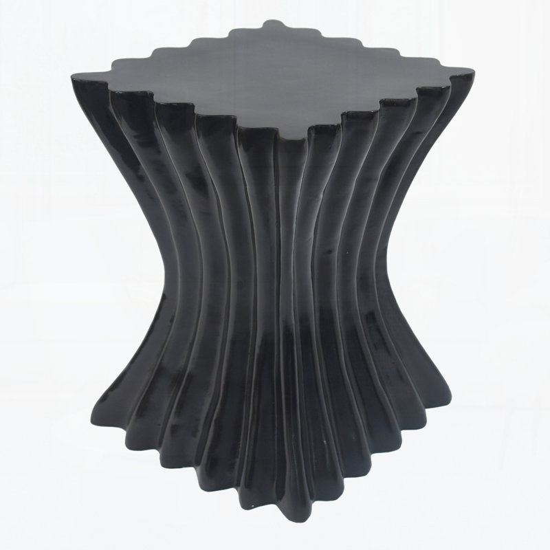 Outdoor Side Table, Black