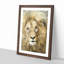 The Face of a Lion - Picture Frame Painting Print-56738869-56738866