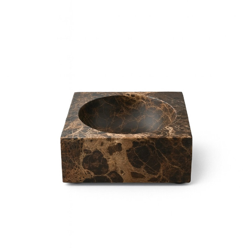 Montana Brown Emperador Sq. Bol Lg., H 2,5 po x l 6 po x P 6 po