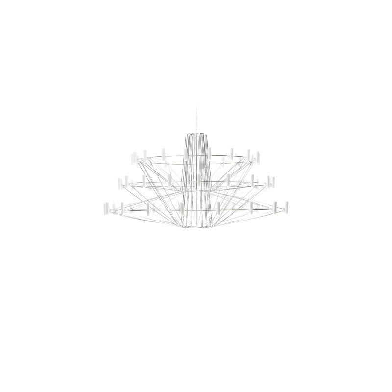 Coppélia LED Chandelier, Small, Chrome