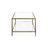 Lalia 3-Piece Modern Hammered Metal 1-Shelf Coffee Table Set-125373103-125373105