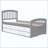 Platform Storage Bed Solid Wood Bed With 6 Drawers