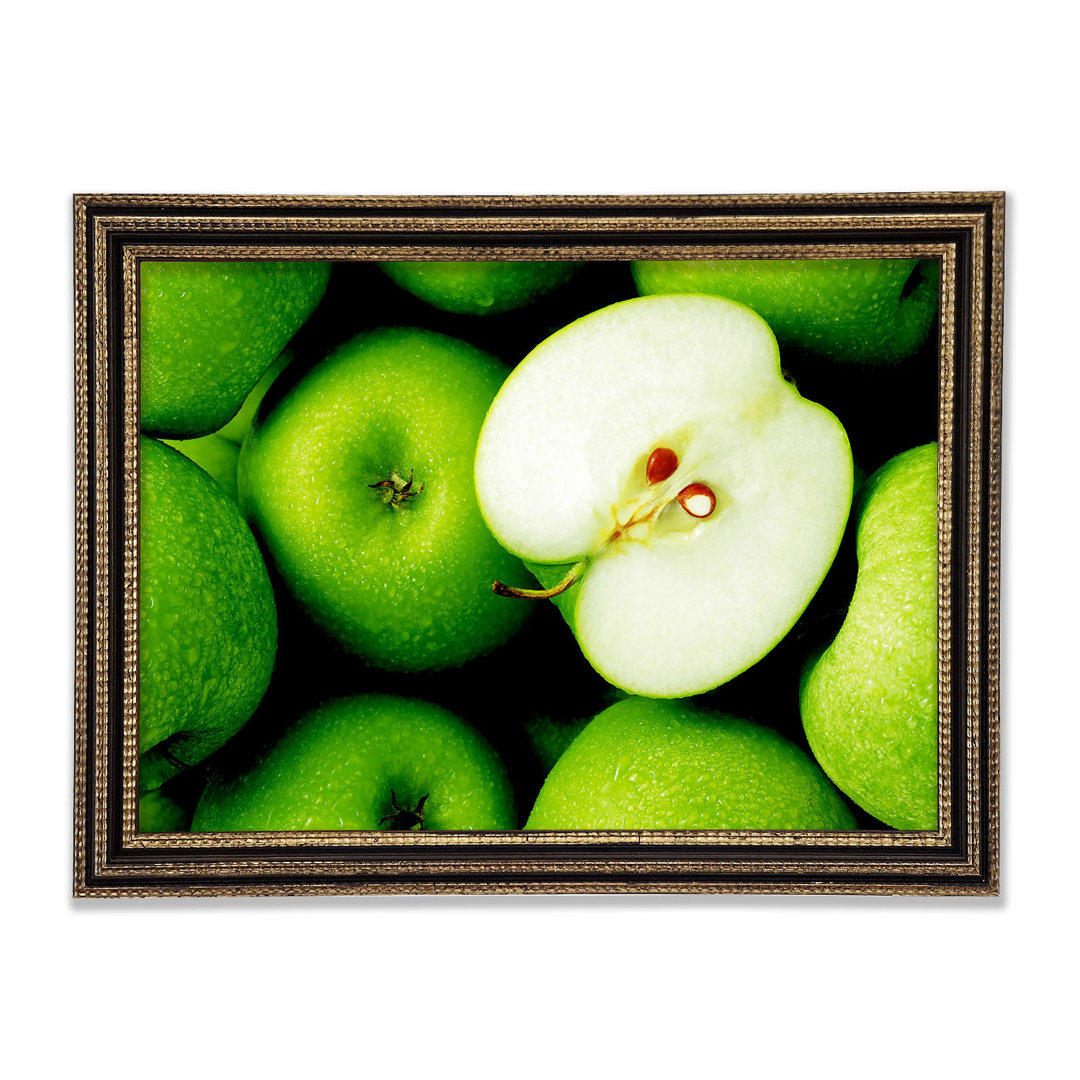 Green Apple Centre Gerahmter Druck