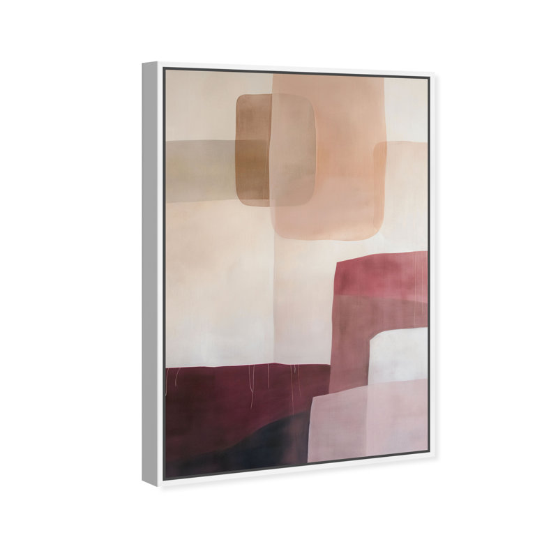 Ruby Dreams I Canvas Abstract Print by Oliver Gal, Black Frame, 10 x 15, 25"H x 17"W, White Frame