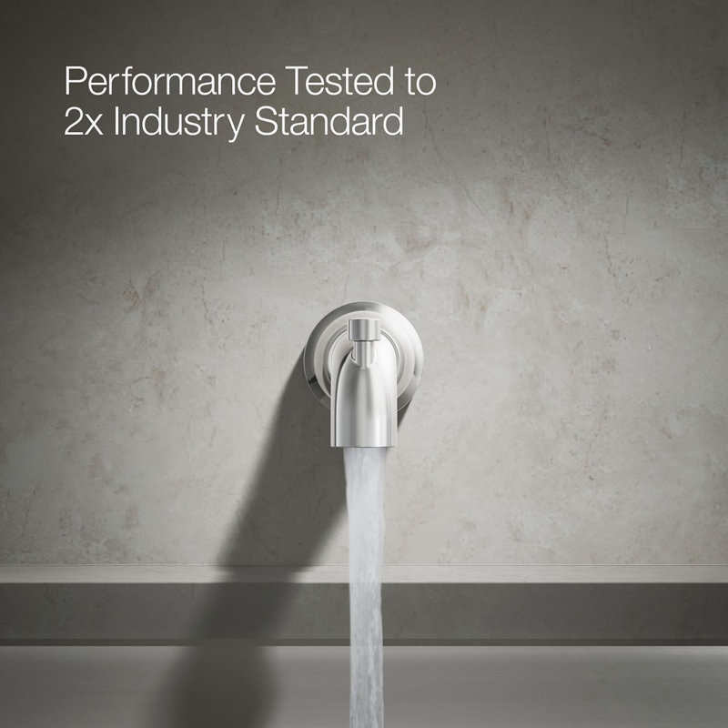 Tone Wall-Mount Diverter Bath Spout, Polished Chrome