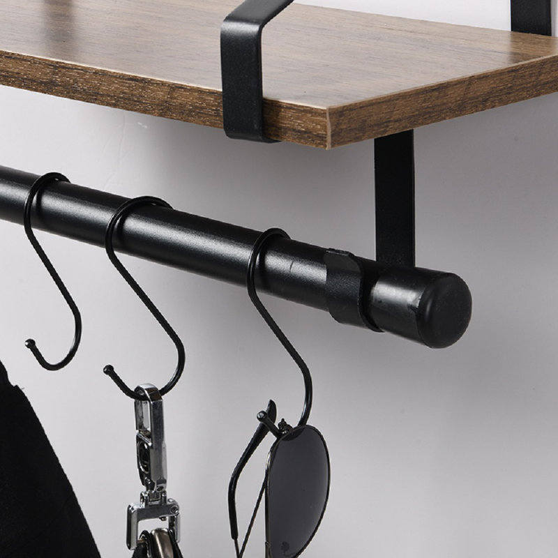 Seamans Bracket Shelf with Towel Bar