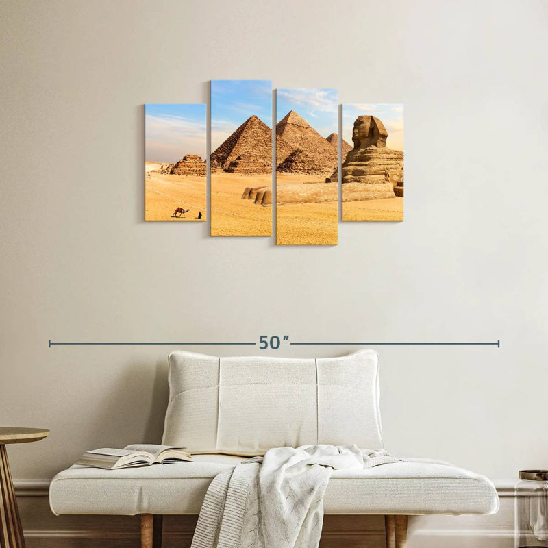 Adella Great Pyramids And Sphinx, 22" H x 36" W