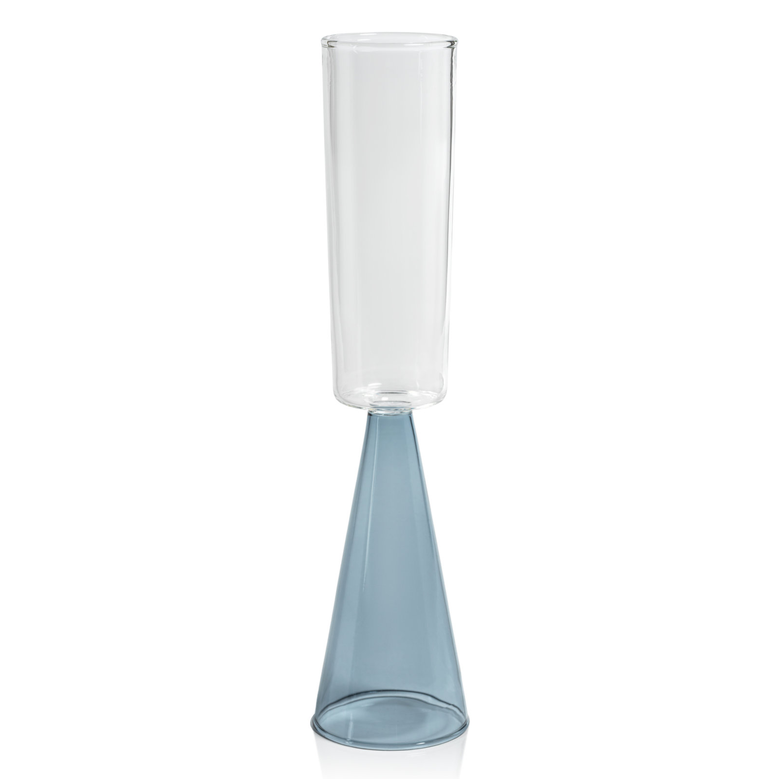 Monticello Champagne Flute, Blue