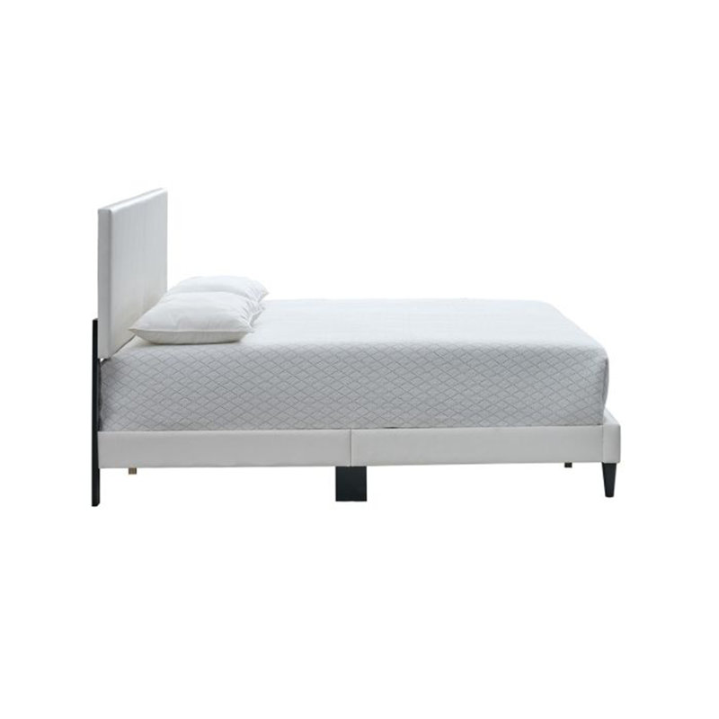 Grand lit Baron (matelas non inclus), Blanc, Grand
