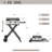 Foldable Cart-style 2-burner Gas Griddle