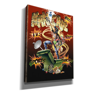 'Man Cave' by James Mazzotta, Canvas Wall Art