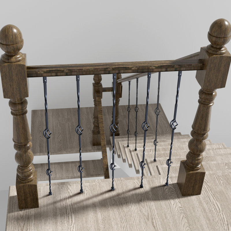Broches de rampe décoratives en métal pour escalier VEVOR