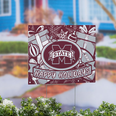 Mississippi State University Yard Sign, Holiday
